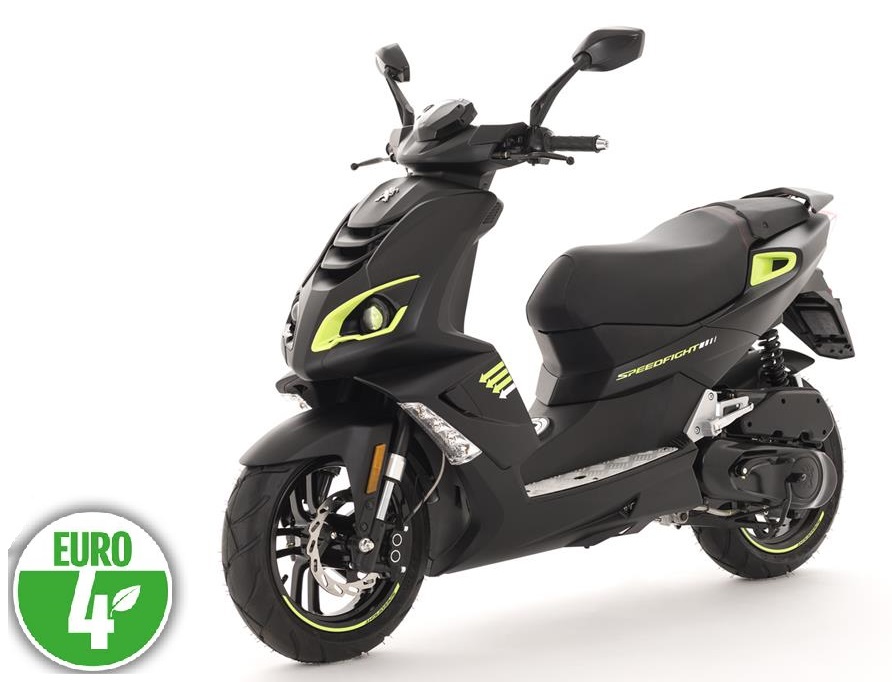 Peugeot Speedfight 4 / 4T / Euro 4 / Kleur: Zwart