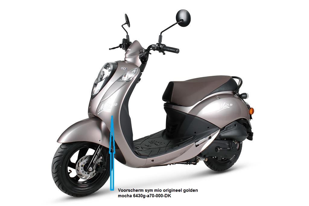 Voorscherm Sym Mio Golden Mocha Origineel